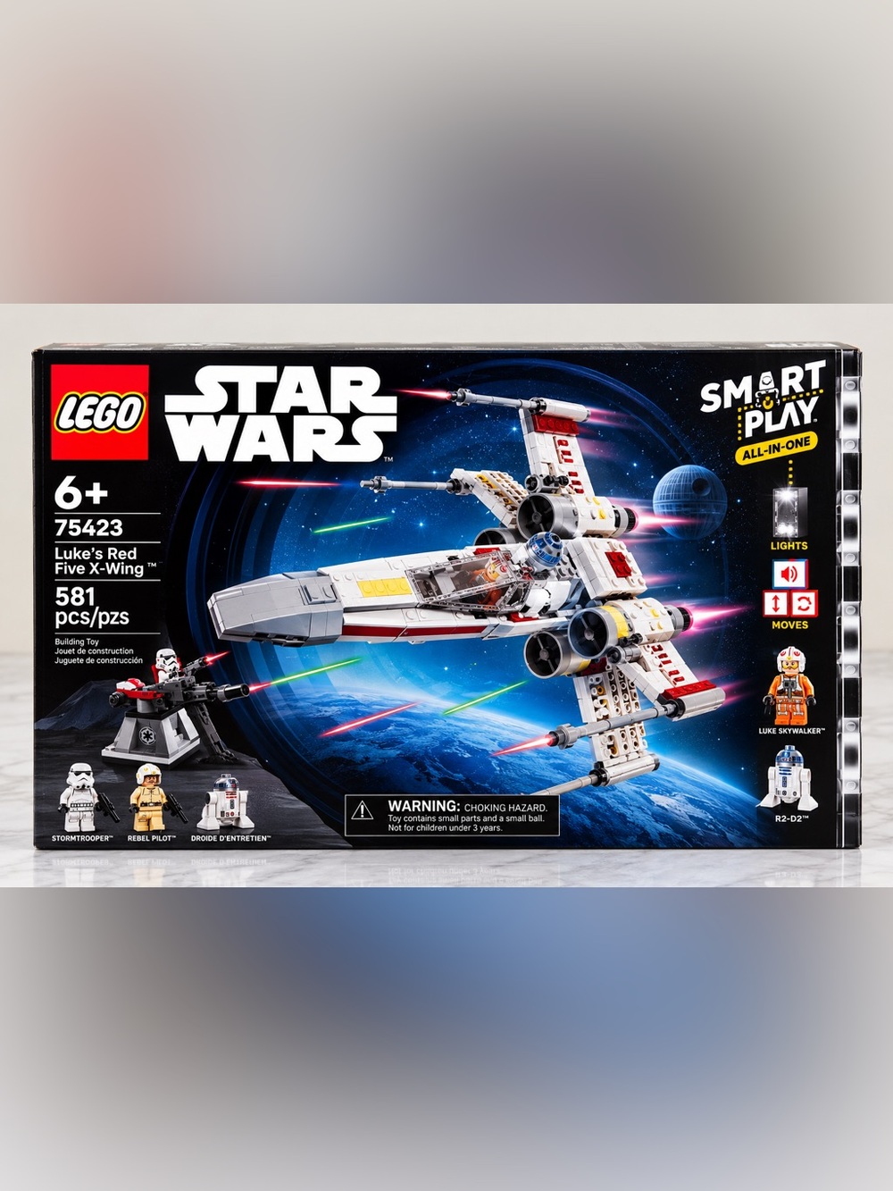 LEGO Star Wars Luke's Red Five X-Wing Building Set - White & Red